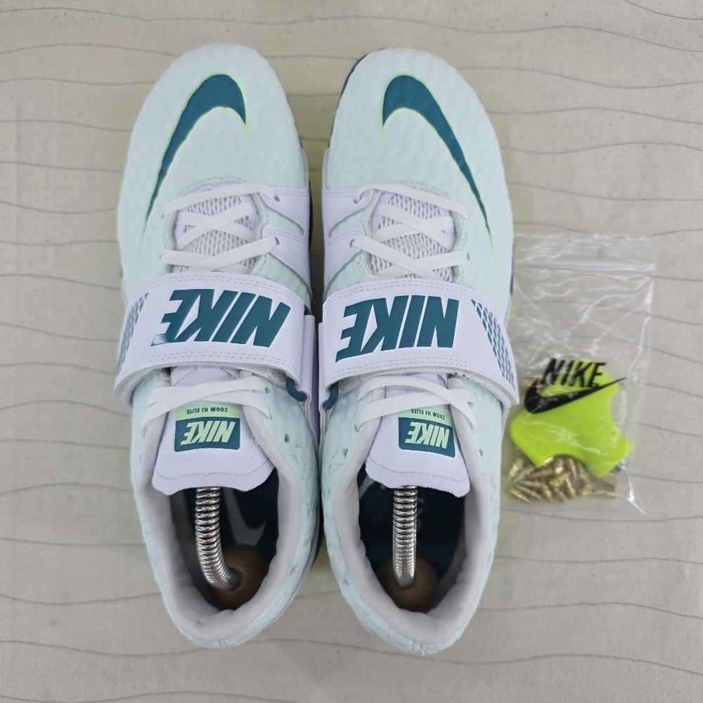 Nike Mens Zoom High Jump Elite Barely Green/Bright Spruce FZ9636-100 Sz 9.5 NEW - Picture 6 of 12
